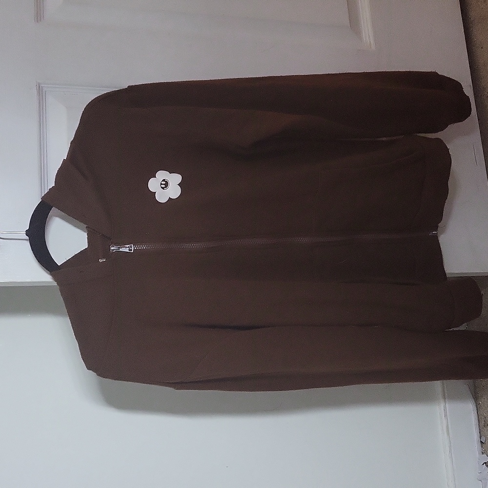 Brown good vibes jacket size medium womans